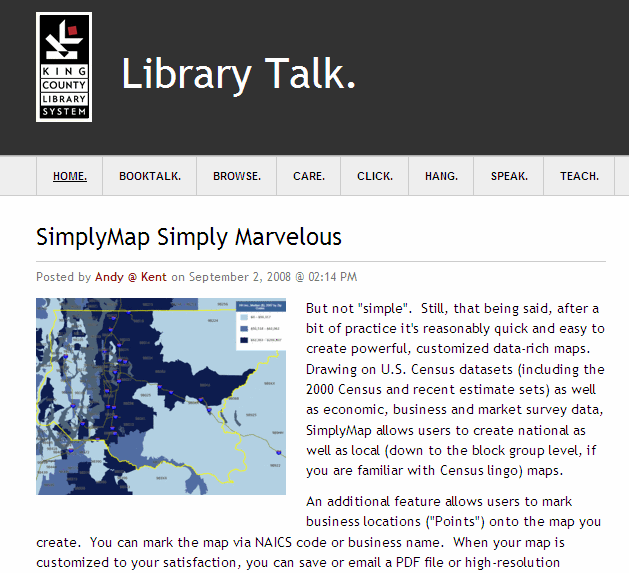 King County - Library Talk